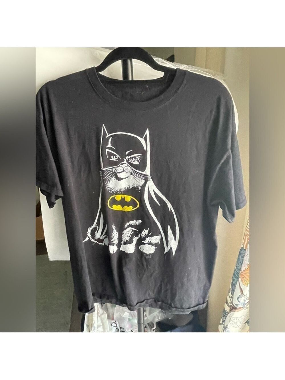 Black Cat in Batman gear Graphic T-Shirt